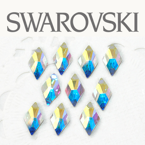 스와로브스키다이아몬드 모양크리스탈AB 10개세트
