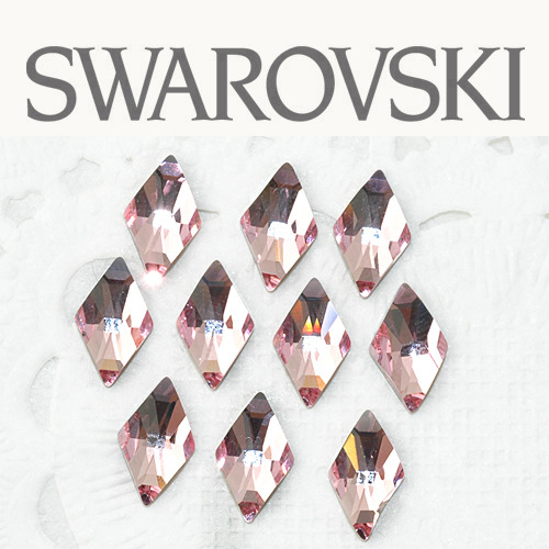 스와로브스키다이아몬드 모양라이트로즈 10개세트