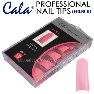 카라 프로 칼라 네일 팁 (100Tip)  / 87-523 색상 : Pink